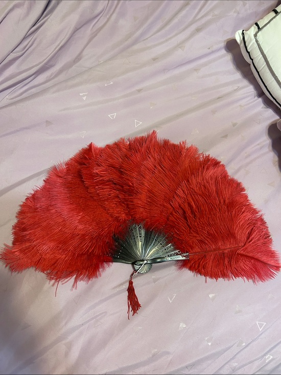 La Vie En Rose Accessories - La vie en rose feather fan